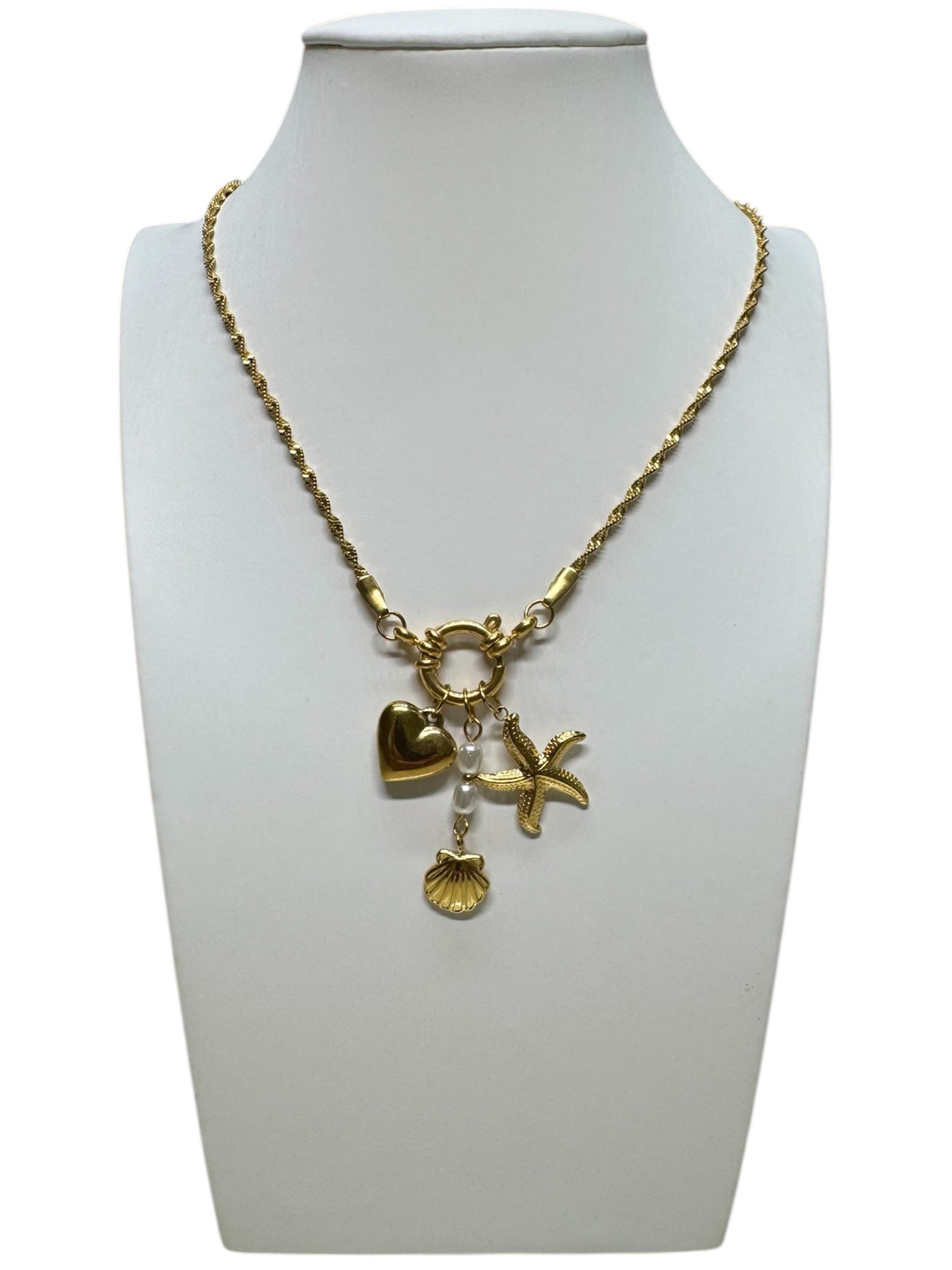 Collana Heart Shell Starfish