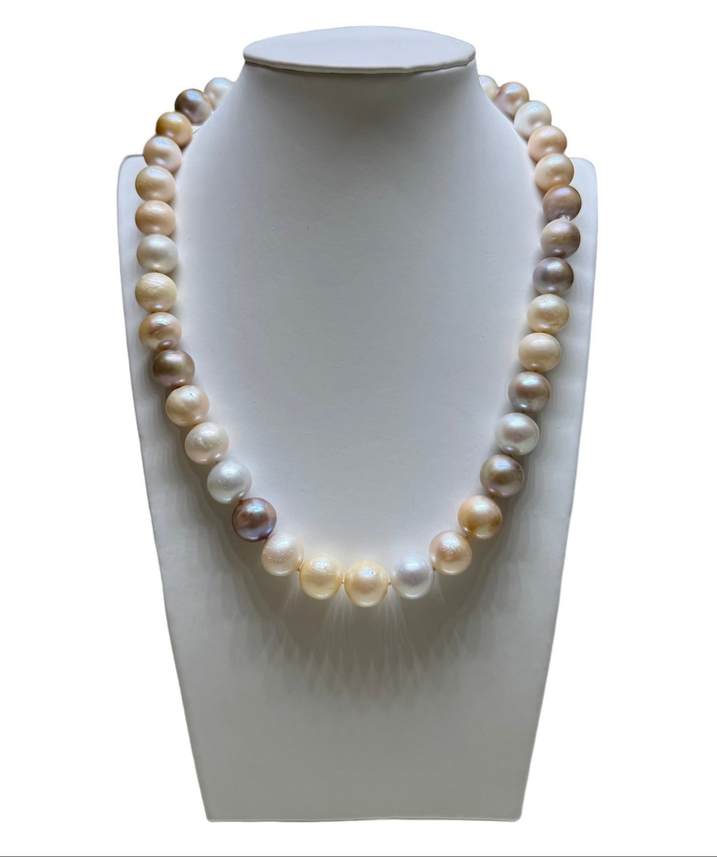 Collana Perle Multicolore Naturali e Argento