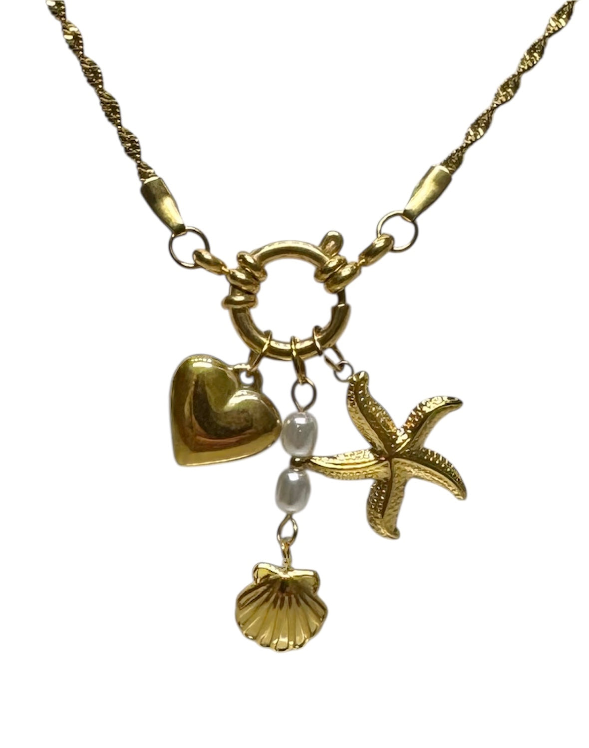 Collana Heart Shell Starfish
