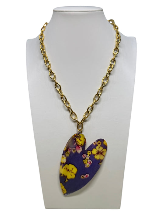 Collana Flowers Heart