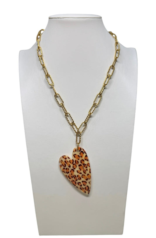 Collana Leopard Heart